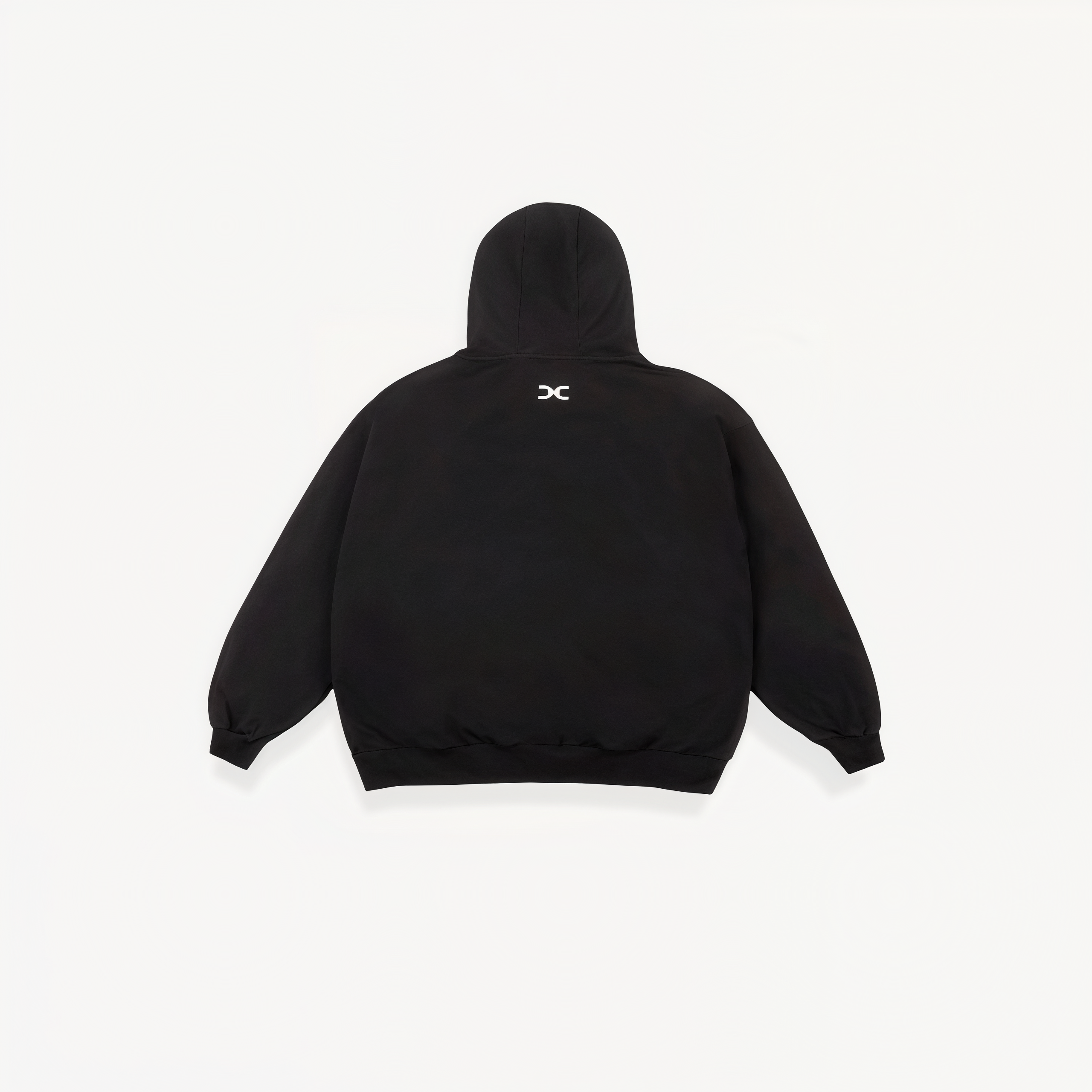 Black hoodie with 'ELITE' logo on a white background back view.